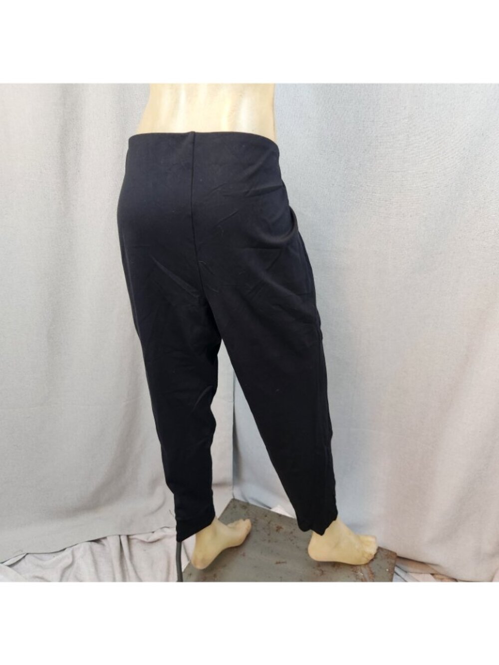 Chicos Solid Black Taper Ankle Pants Slacks Jegging Size 3 XL XLARGE 16 Stretch - Picture 4 of 6